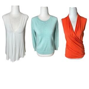 Theory Bundle Women’s Size Small Petite Cashmere Sweater Sleeveless Tops
